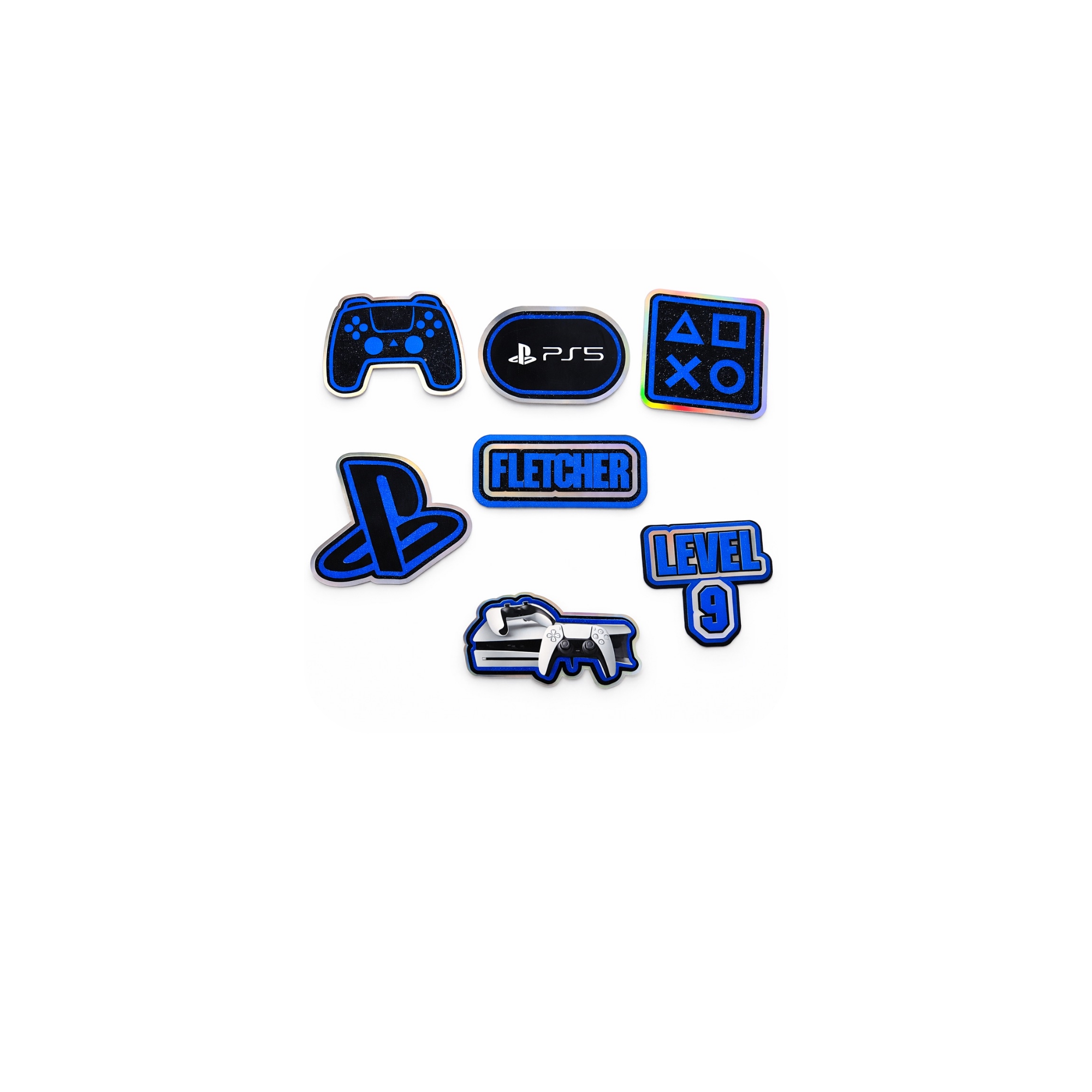 Personalised Gamer Cake Topper Set