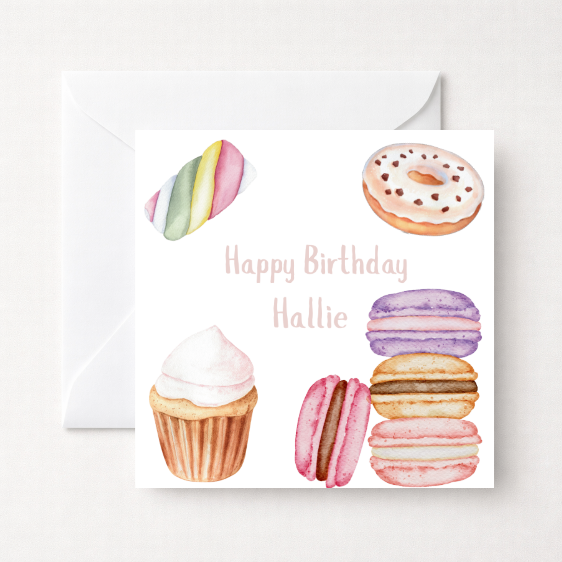 Personalised Sweet Treats Birthday Card