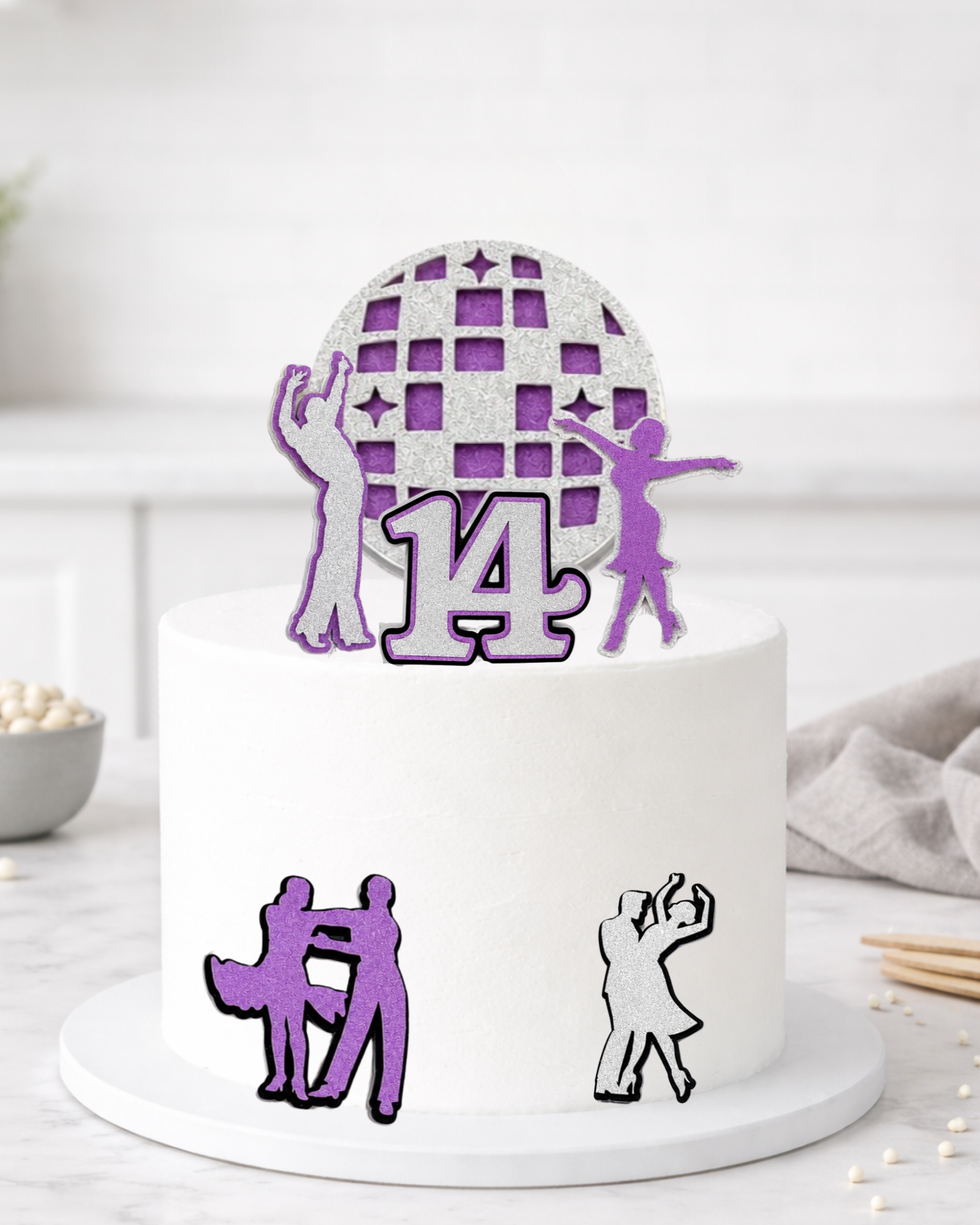 Personalised Ballroom/Latin Dance Cake Topper Set