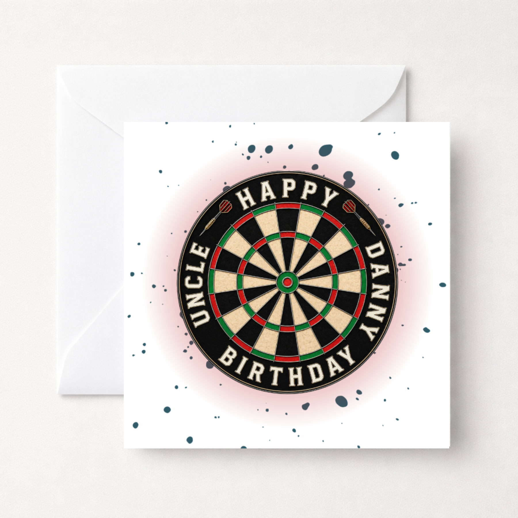 Personalised Dartboard Birthday Card
