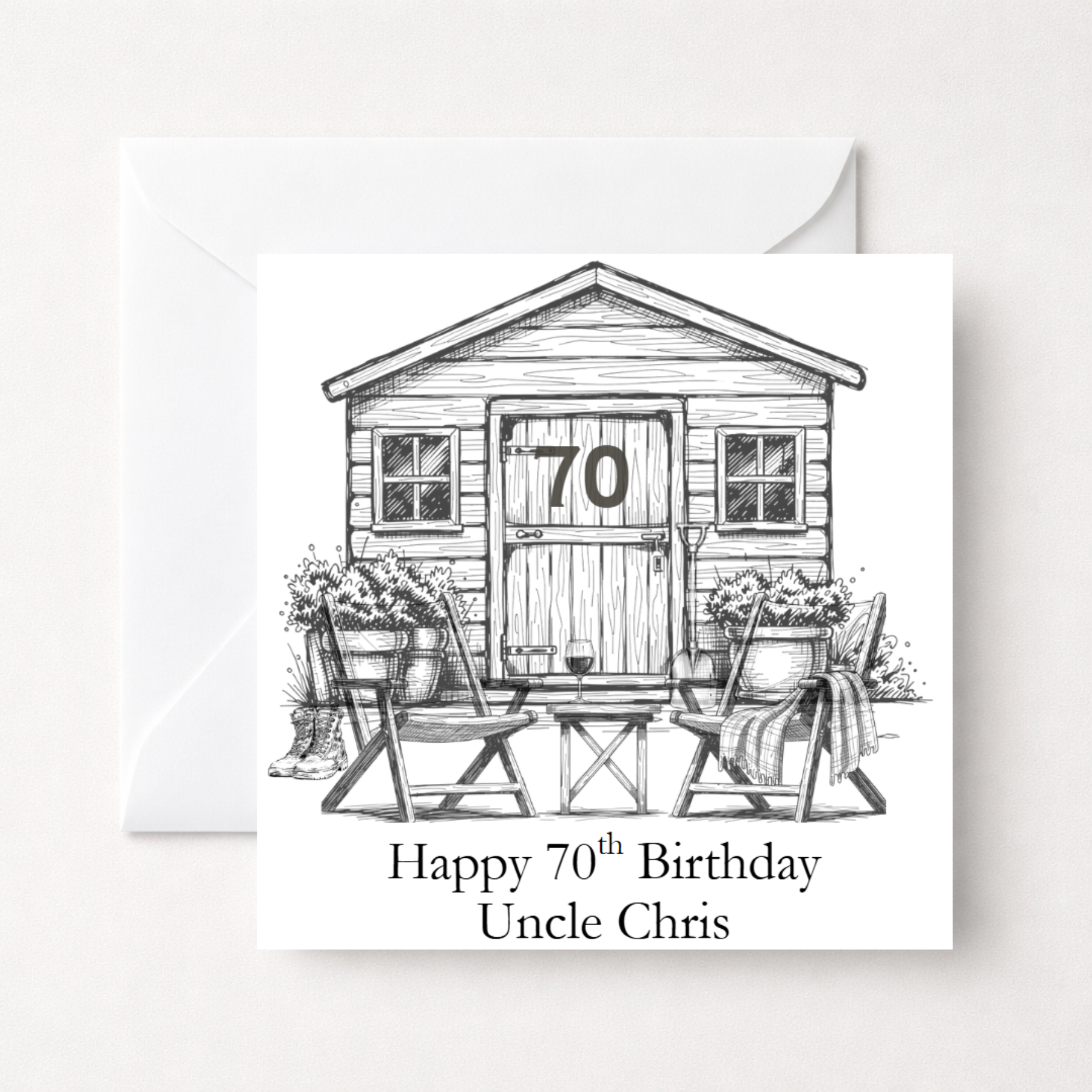Personalised Garden Shed Birthday Card